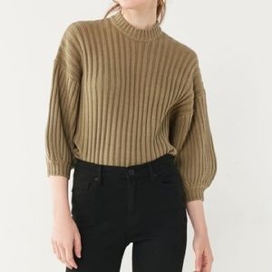 UO Lou Mock Neck Pullover Sweater
